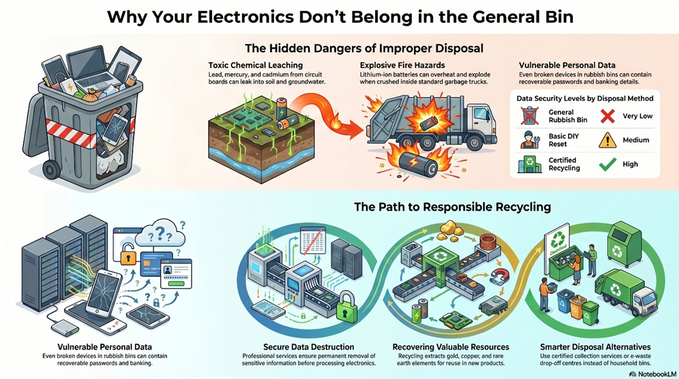 Why You Should Never Put Electronics in Your General Rubbish Bin